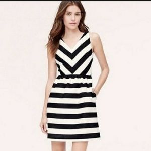 *I'm moving* Loft Candy Striped Chiffon Dress